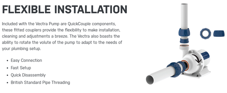 VL2 RETURN PUMP - 3,100 gph (11,500 lph)