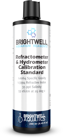 BRIGHTWELL AQUATICS Refractometer & Hydrometer Calibration Standard 250ML