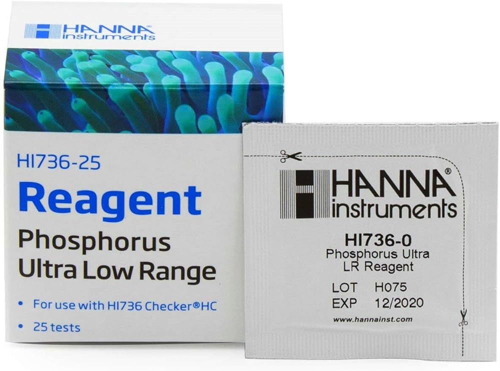 Hanna Instruments Reragents HANNA INSTRUMENTS HI736-25 Phosphorus Ultra Low Range Reagents ...