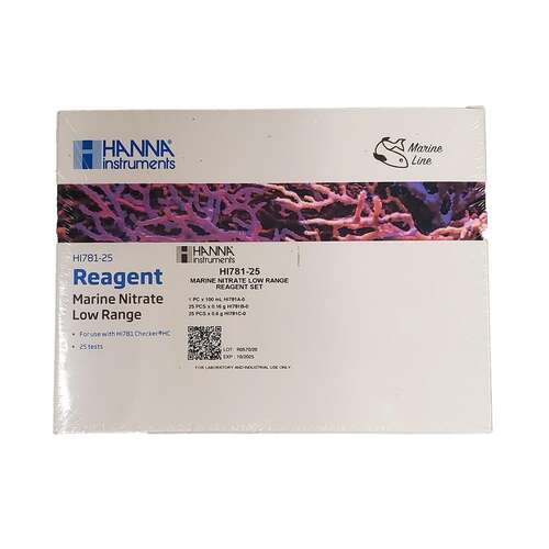Hanna Instruments Reragents HANNA INSTRUMENTS HI781-25 Marine Nitrate Low Range Reagents ...