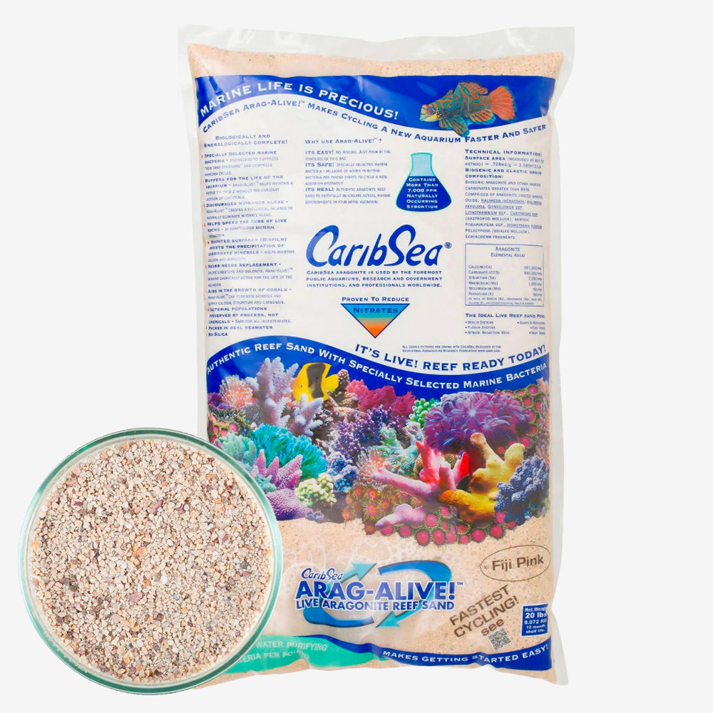 CARIBSEA Arag-Alive Fiji Pink 20LBS