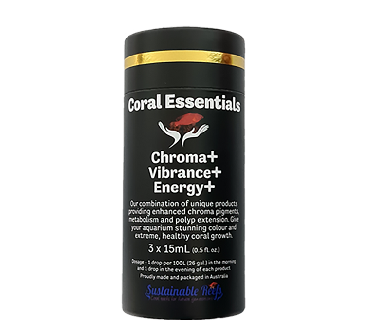 CORAL ESSENTIALS Nano Black Label Chroma+, Vibrance+ and Energy+ 3x15ML