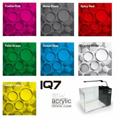 DYMAX IQ7 Mini Acrylic Tank Crystal Clear Aquarium (Spicy Red)