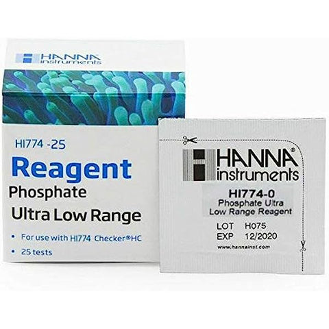 HANNA INSTRUMENTS HI774-25 Phosphate Ultra Low Range Reagents (25 Tests)